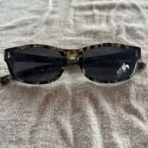 Stussy Eyegear Vintage Rectangular Tortoiseshell Sunglasses 90s 2000s
